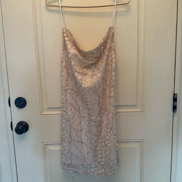 Sage and page champagne mini dress - Picture 1 of 4